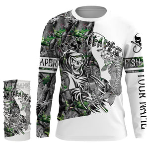 Fish reaper fishing camouflage UV long sleeve shirts Custom fishing apparel NQS2519