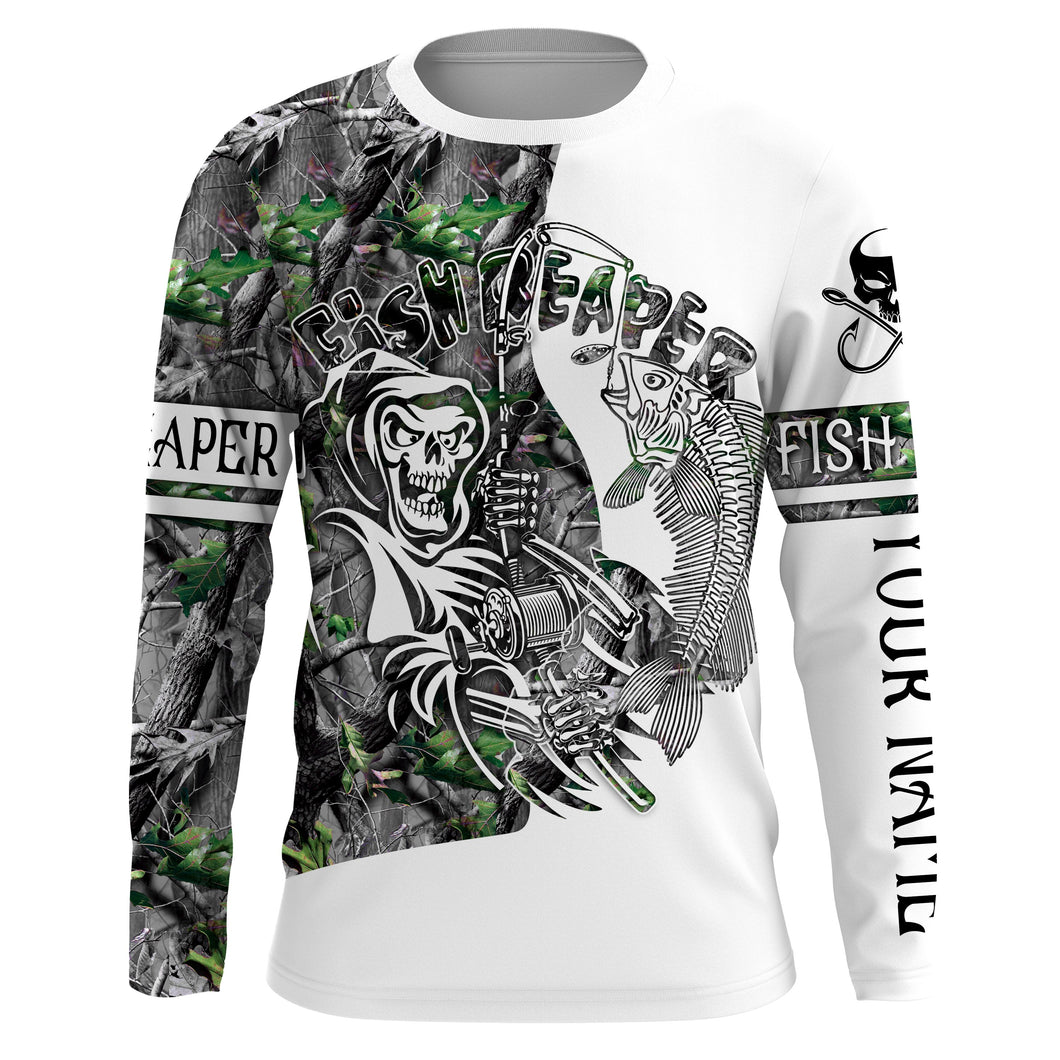 Fish reaper fishing camouflage UV long sleeve shirts Custom fishing apparel NQS2519