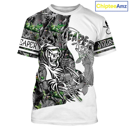 Fish reaper fishing camouflage UV long sleeve shirts Custom fishing apparel NQS2519