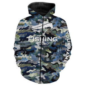 Mahi mahi (Dorado) Fishing Squad Camo Customize Name 3D All Over Printed Fishing Shirts NQS374