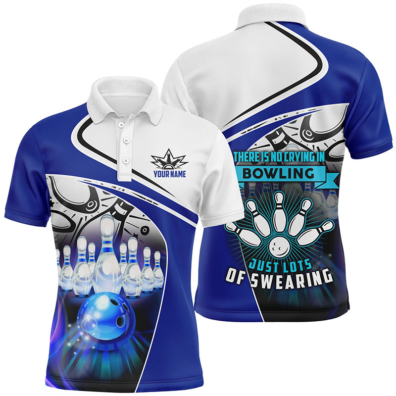 Custom bowling shirt for men – personalized team jersey front view
