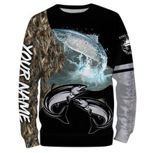 Load image into Gallery viewer, Chinook Salmon ( King Salmon) Fishing Customize Name Fishing Camo All Over Printed Shirts Personalized Fishing Gift For Adult And Kid NQS392