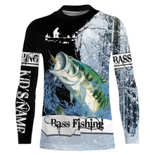 Load image into Gallery viewer, Largemouth Bass Ice Fishing 3D All Over Printed Shirts For Adult And Kid NQS295