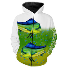 Load image into Gallery viewer, Mahi-mahi Fishing Customize Name 3D All Over Printed Shirts For Adult And Kid Personalized Fishing Gift NQS261