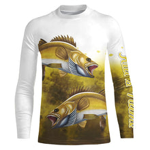 Load image into Gallery viewer, Walleye Fishing Customize Name 3D All Over Printed Shirts For Adult And Kid Personalized Fishing Gift NQS264