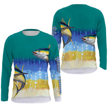 Load image into Gallery viewer, Tuna fishing saltwater fish sun protection Customize name long sleeves tournament fishing shirts NQS4502