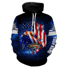 Load image into Gallery viewer, Catfish Fishing 3D American Flag patriotic Customize name All over print shirts - personalized fishing gift for men and women and Kid - NQS436
