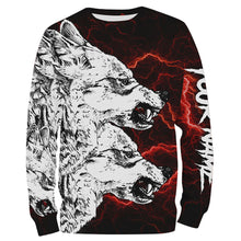 Load image into Gallery viewer, Coyote Hunting Tattoo Customize Name 3D All Over Printed Shirts Personalized gift For Adult And Kid NQS713