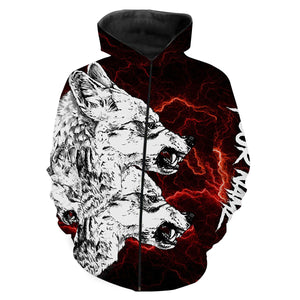 Coyote Hunting Tattoo Customize Name 3D All Over Printed Shirts Personalized gift For Adult And Kid NQS713