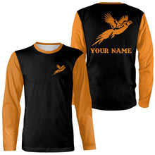 Load image into Gallery viewer, Black and orange Pheasant Hunting Custom 3D All Over Printed Shirts, Personalized Hunting gift NQS6564