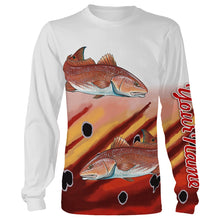 Load image into Gallery viewer, Redfish Puppy Drum Fishing Customize Name 3D All Over Printed Shirts For Adult And Kid Personalized Fishing Gift NQS275
