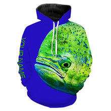 Load image into Gallery viewer, Mahi mahi Fishing Saltwater Blue Ocean All Over print shirts personalized fishing Gift NQS573