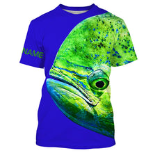 Load image into Gallery viewer, Mahi mahi Fishing Saltwater Blue Ocean All Over print shirts personalized fishing Gift NQS573