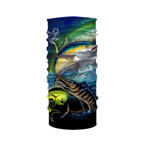 Mahi Mahi ( Dorado), Wahoo, Tuna fishing custom UV protection long sleeves NQS824