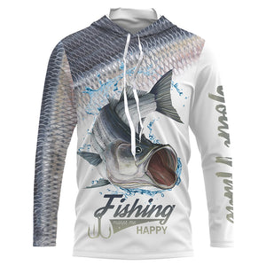 Striped bass Fishing Custome Name 3D All Over Printed Shirts Personalized Fishing gift For Adult, Kid NQS343