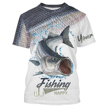 Load image into Gallery viewer, Striped bass Fishing Custome Name 3D All Over Printed Shirts Personalized Fishing gift For Adult, Kid NQS343