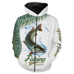 Musky Fishing Customize Name 3D All Over Printed Shirts Personalized Fishing Gift For Father, Men, Women And Kid NQS350