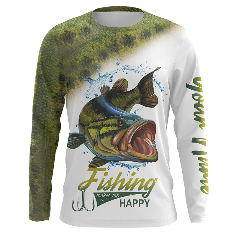 Bass Fishing Customize Name 3D All Over Printed Shirts, Fishing Gift For Father, Men, Women And Kid NQS351