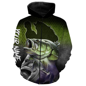 Bass Fishing Customize Name 3D All Over Printed Shirts Personalized Gift For Father's day NQS353