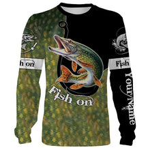 Load image into Gallery viewer, Pike 3D Scale Customize Name All Over Printed Shirts For Men And Women Personalized Fishing Gift NQS232