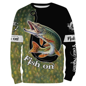 Pike 3D Scale Customize Name All Over Printed Shirts For Men And Women Personalized Fishing Gift NQS232