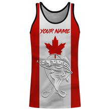 Load image into Gallery viewer, Rainbow Trout Fishing 3D Canadian Flag Customize name All over print shirts NQS489