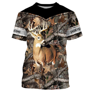 Deer Hunting big game camo Custom Name 3D All over print shirts - personalized hunting gifts - NQS737