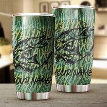 Load image into Gallery viewer, Musky Fishing Tumbler Cup Customize name Personalized Fishing gift for fisherman - NQS234