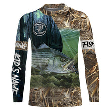 Load image into Gallery viewer, Striped Bass Fishing Customize Name 3D All Over Printed Shirts For Adult And Kid Personalized Fishing Gift NQS308