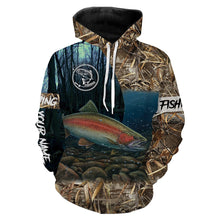 Load image into Gallery viewer, Rainbow Trout Fishing Customize Name 3D All Over Printed Shirts For Adult And Kid Personalized Fishing Gift NQS309