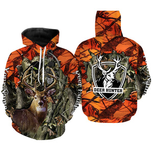 Deer Hunting big game camo Grim Reaper Custom Name 3D All over print shirts NQS742