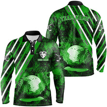 Load image into Gallery viewer, Mens golf polo shirts custom green camo golf sport team jerseys, golf outfits for men NQS6711