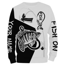 Load image into Gallery viewer, Crappie Fish On Custome Name 3D All Over Printed Shirts For Adult And Kid Personalized Fishing gift NQS334
