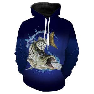 Striped Bass Fishing 3D All Over printed Shirts NQS327