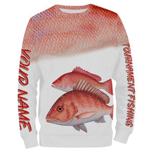 Load image into Gallery viewer, Red Snapper tournament fishing customize name all over print shirts personalized gift NQS188
