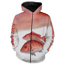 Load image into Gallery viewer, Red Snapper tournament fishing customize name all over print shirts personalized gift NQS188