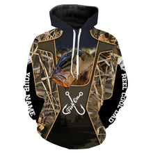 Load image into Gallery viewer, Customize Name Reel Cool Dad Fish On Bass Fishing 3D All Over Printed Shirts Personalized Gift For Fisherman, Father NQS406