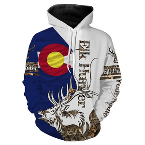 Colorado Elk Hunting Custome Name 3D All Over Printed Shirts Personalized Gift For Hunter NQS411