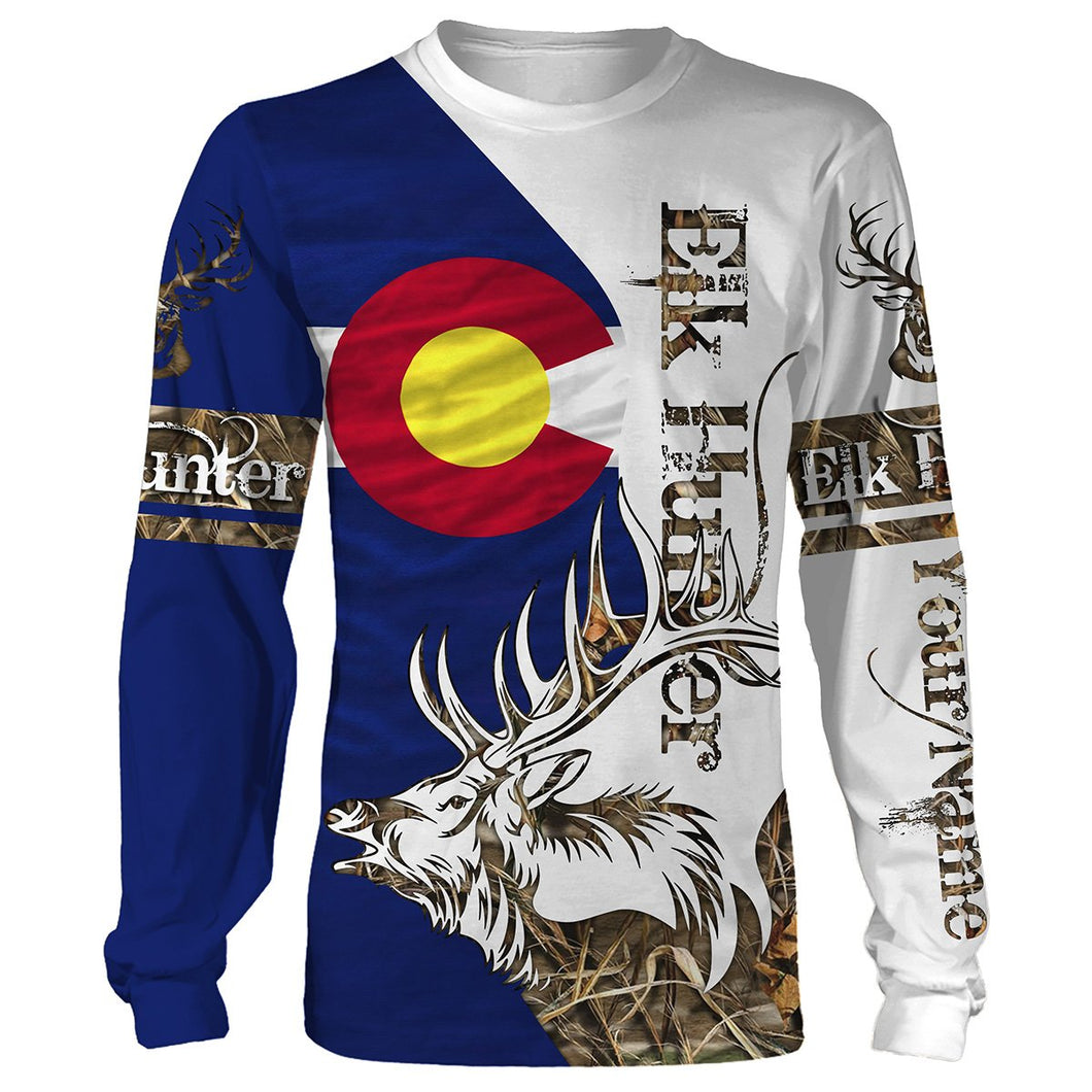 Colorado Elk Hunting Custome Name 3D All Over Printed Shirts Personalized Gift For Hunter NQS411