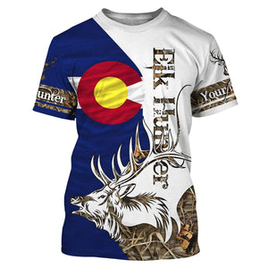 Colorado Elk Hunting Custome Name 3D All Over Printed Shirts Personalized Gift For Hunter NQS411