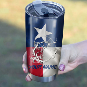 1PC Texas Redfish Puppy Drum fishing Customize Stainless Steel Tumbler Cup Personalized Fishing gift NQS776