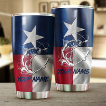 Load image into Gallery viewer, 1PC Texas Redfish Puppy Drum fishing Customize Stainless Steel Tumbler Cup Personalized Fishing gift NQS776