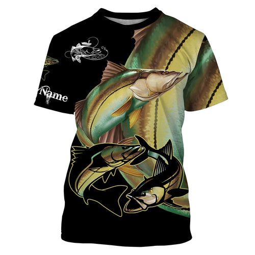 Snook fish saltwater fishing Customize UV protection long sleeves fishing shirts, gifts for fishing lover NQS2453