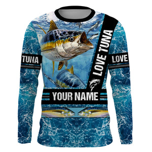 Tuna Fishing UV protection quick dry customize name long sleeves shirt UPF 30+ NQS688