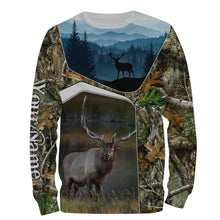 Load image into Gallery viewer, Elk Hunting Camo Customize Name 3D All Over Printed Shirts Personalized gift For Hunting Lovers NQS690