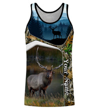 Load image into Gallery viewer, Elk Hunting Camo Customize Name 3D All Over Printed Shirts Personalized gift For Hunting Lovers NQS690