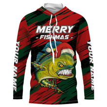 Load image into Gallery viewer, Personalized Christmas Mahi mahi Fishing Shirts, Mery fishmas Fishing gift for men, women, kid NQS6816