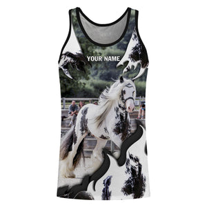 Gypsy horse love horse 3d custom name cute horse shirts, animal shirts, girls horse clothes NQSD83