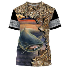 Load image into Gallery viewer, Catfish Camo customize Name 3D All Over Printed Shirts, personalized Gift For Fisherman NQS439