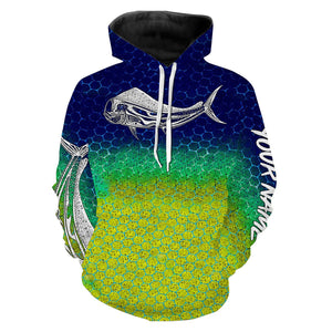 Mahi Mahi ( Dorado) Fishing Skin 3D All Over print shirts personalized fishing Gift for Adult and kid NQS564